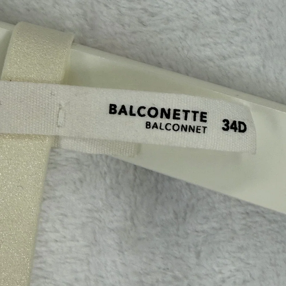 NWOT Aerie Real‎ Power Balconette Bra Lace Ivory 34D